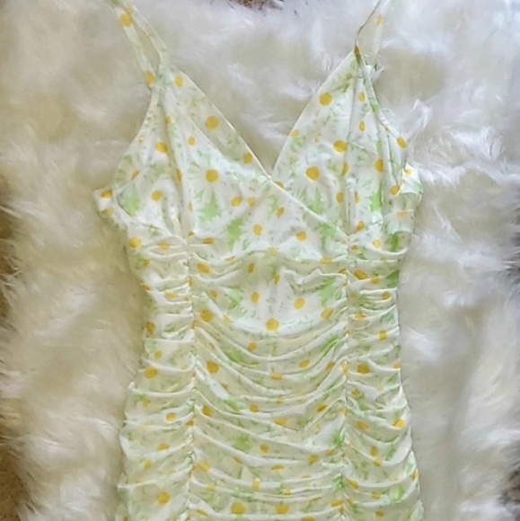 *SOLD* Ruched Mini Dress - Picture 3 of 6